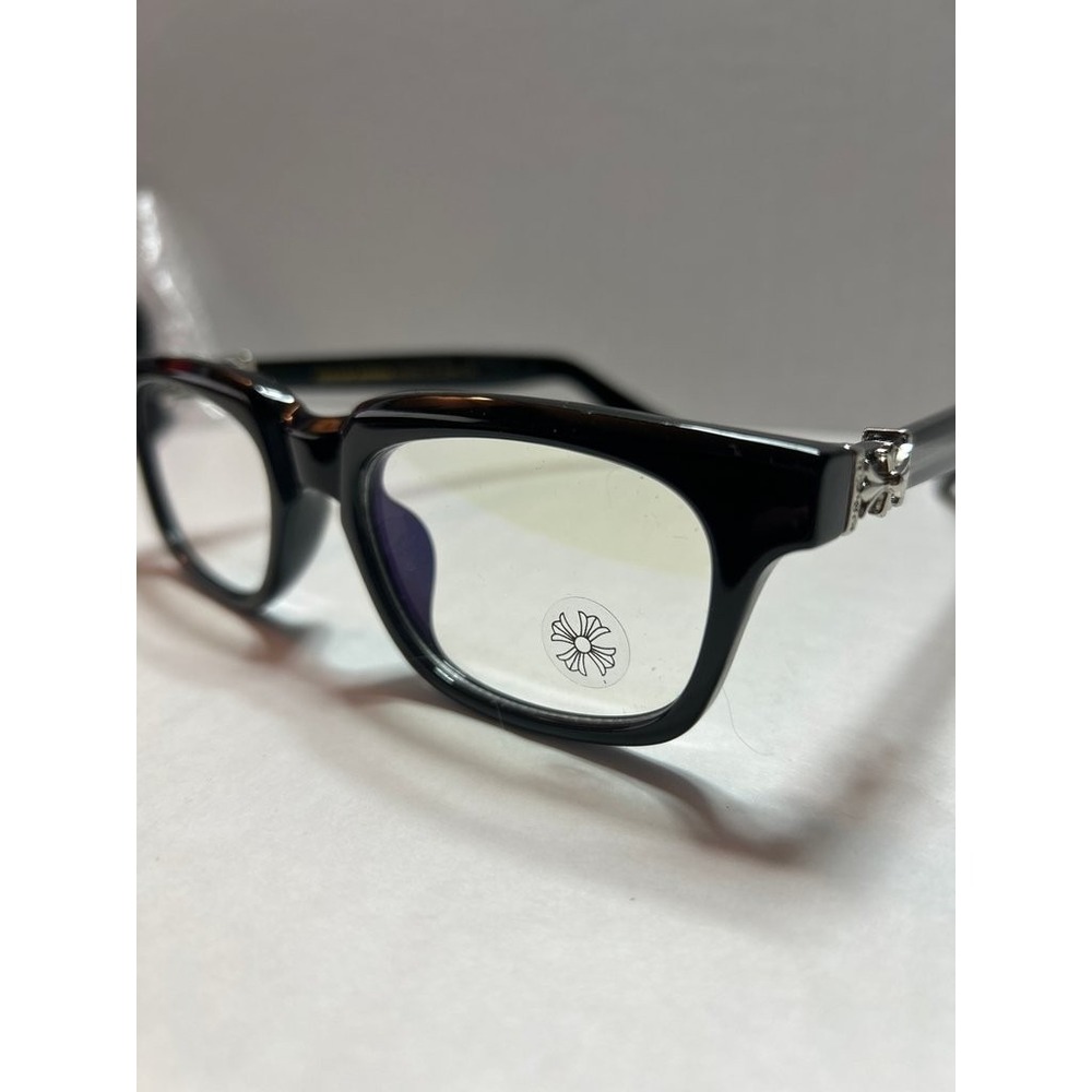 Chrome Hearts Eyeglasses with Silver Detailing